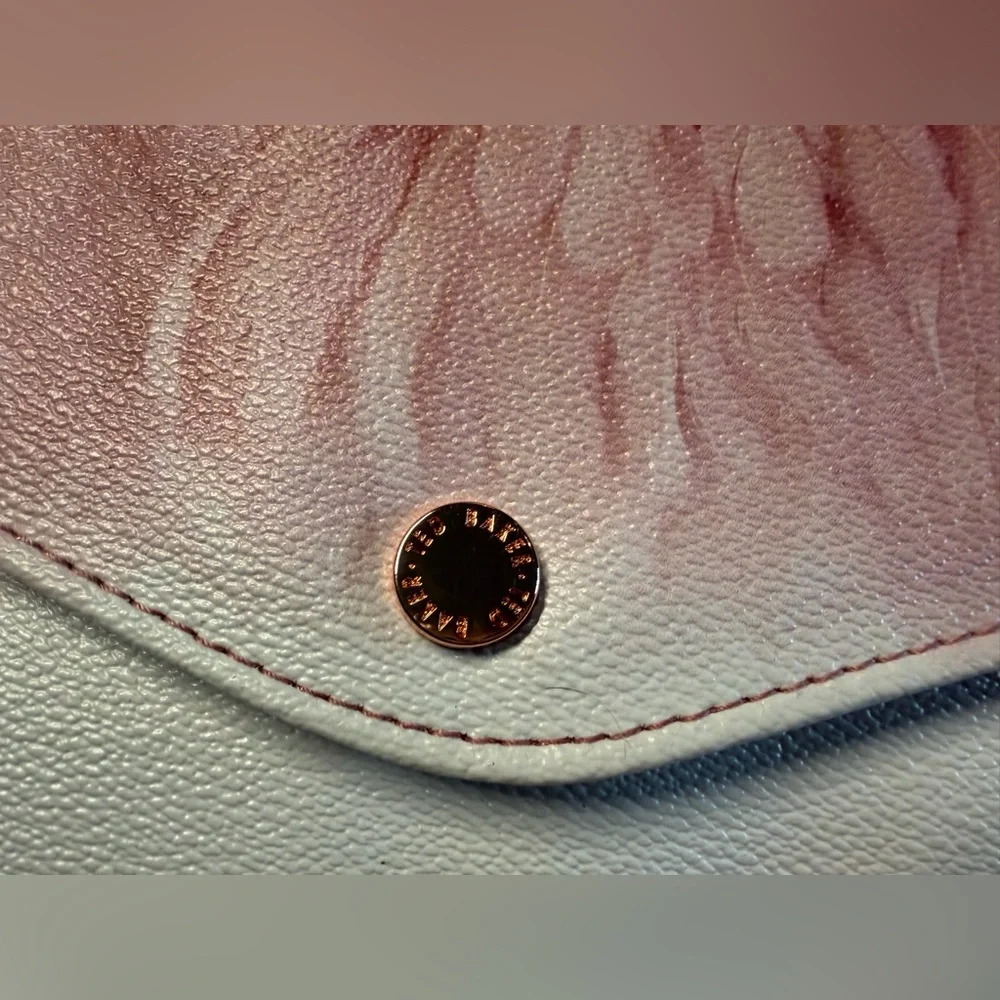 TED BAKER Angel Falls Envelope Pouch Clutch Wristlet BarbieCore Designer RARE